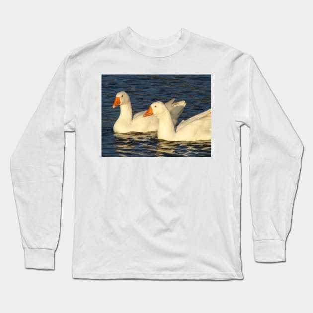 Geese Long Sleeve T-Shirt by Chris Petty